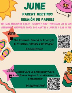 June Virtual District Parent Meetings